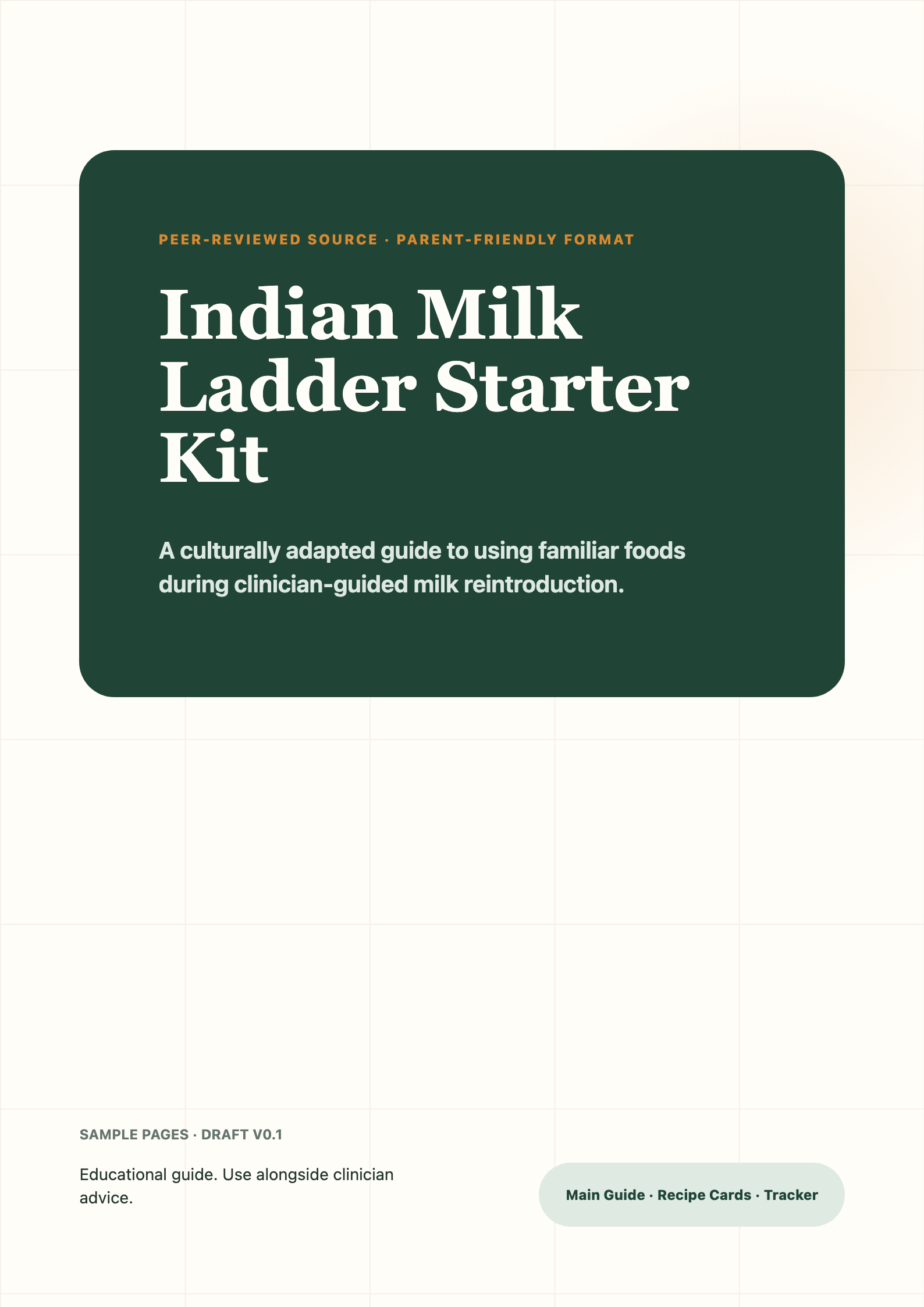Preview of the Indian Milk Ladder Starter Kit guide cover page